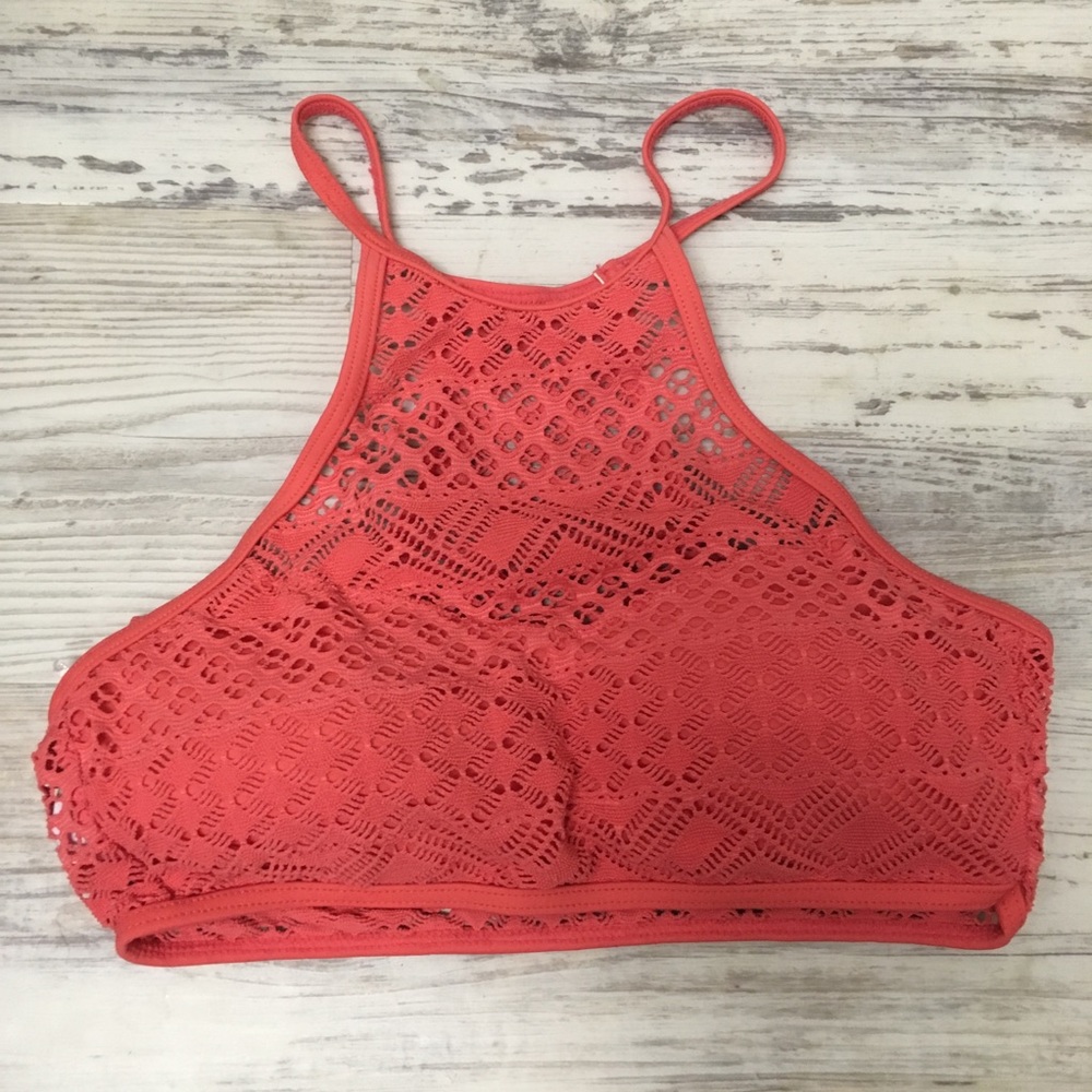 Coral Crochet Swim Bralette